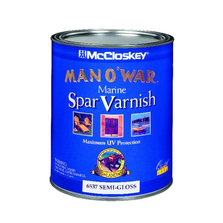 MAN O WAR McCloskey  Semi-Gloss Clear Marine Spar Varnish 1 qt 080.0006537.005